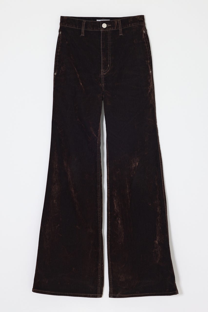 VELVET LONG LEG フレア BRN 0