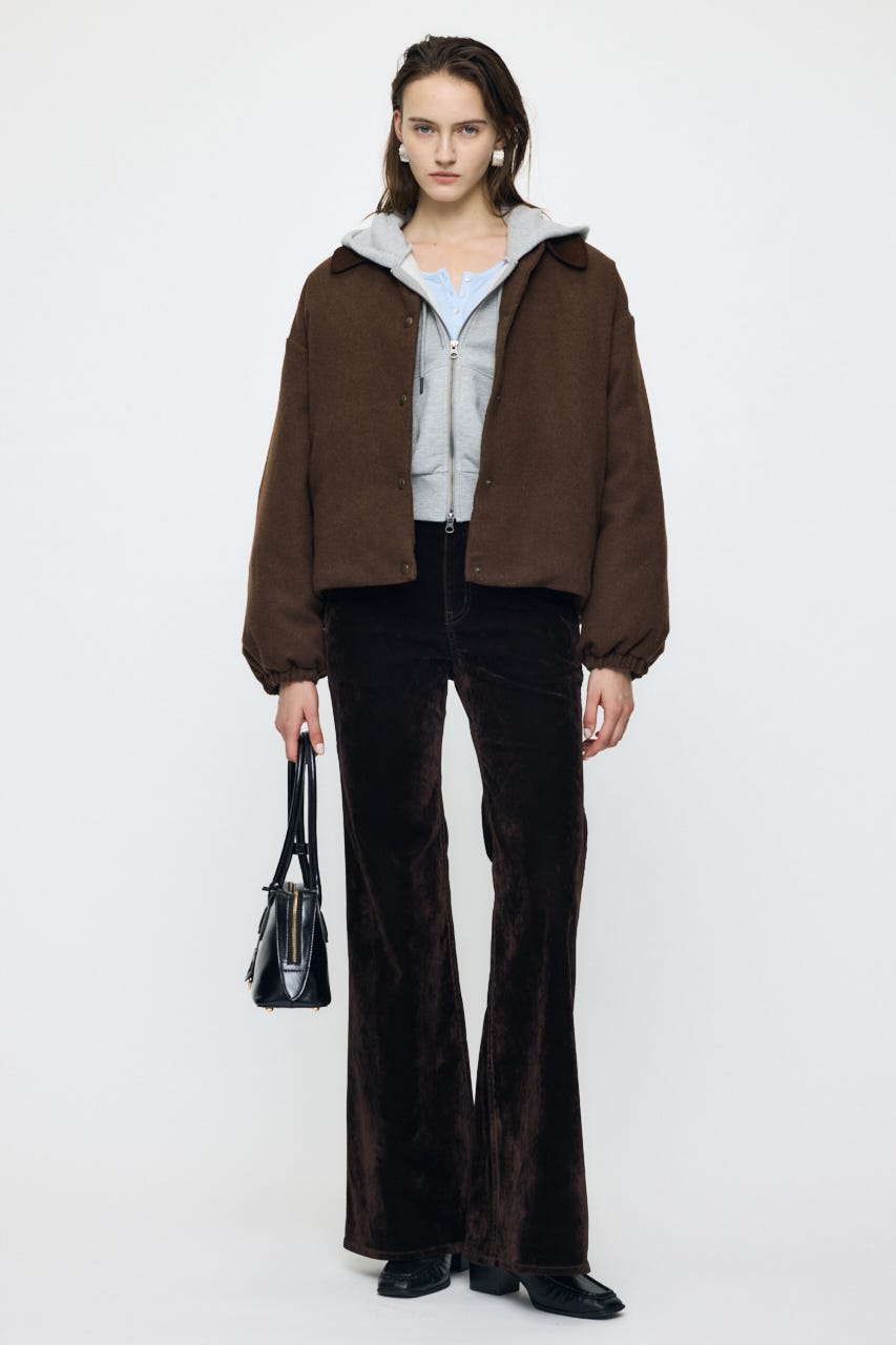 VELVET LONG LEG フレア BRN 0