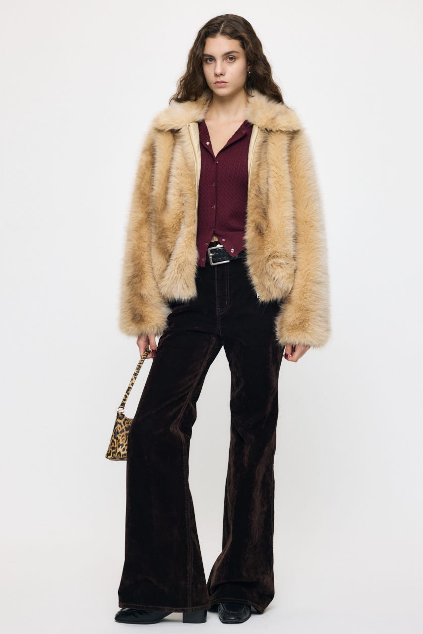 VELVET LONG LEG フレア BRN 0