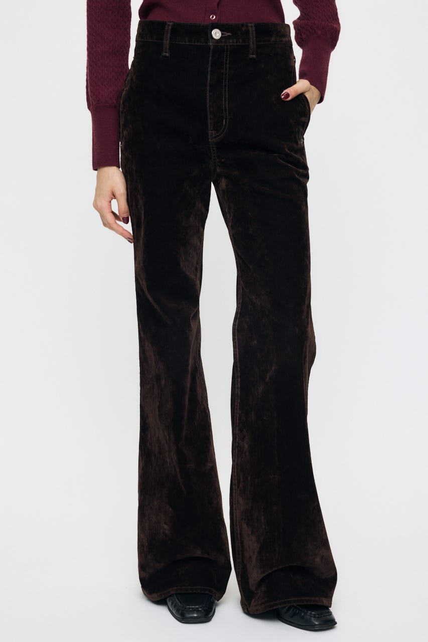 VELVET LONG LEG フレア BRN 0