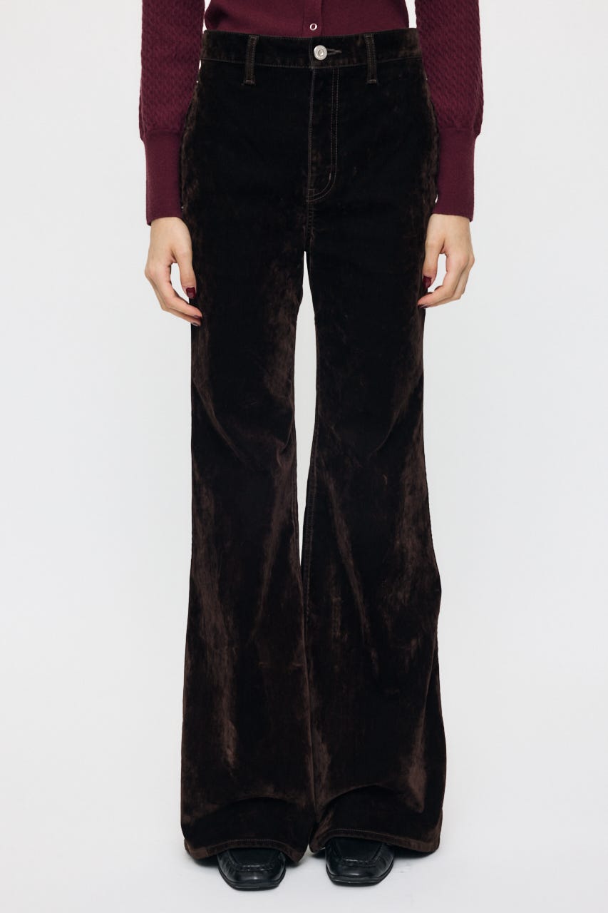 VELVET LONG LEG フレア BRN 0