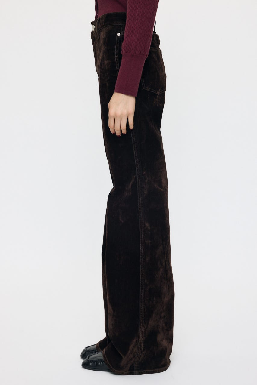 VELVET LONG LEG フレア BRN 0