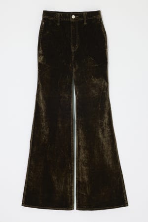 【AW予約アイテム】VELVET LONG LEG フレア