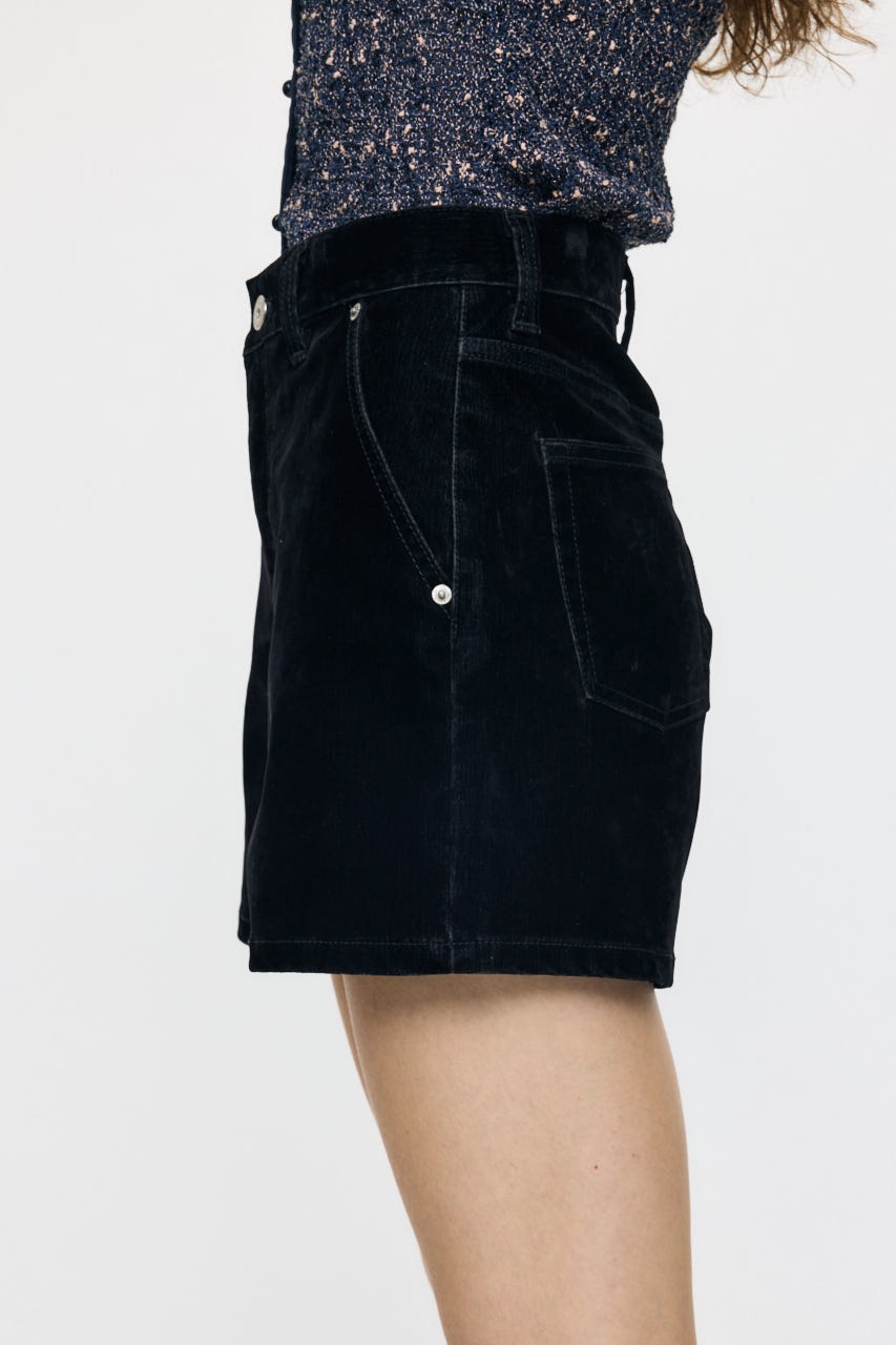 VELVET MICRO ショーツ BLK 1