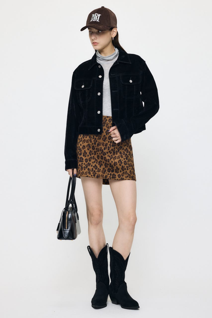 VELVET SHORT ジャケット BLK 2