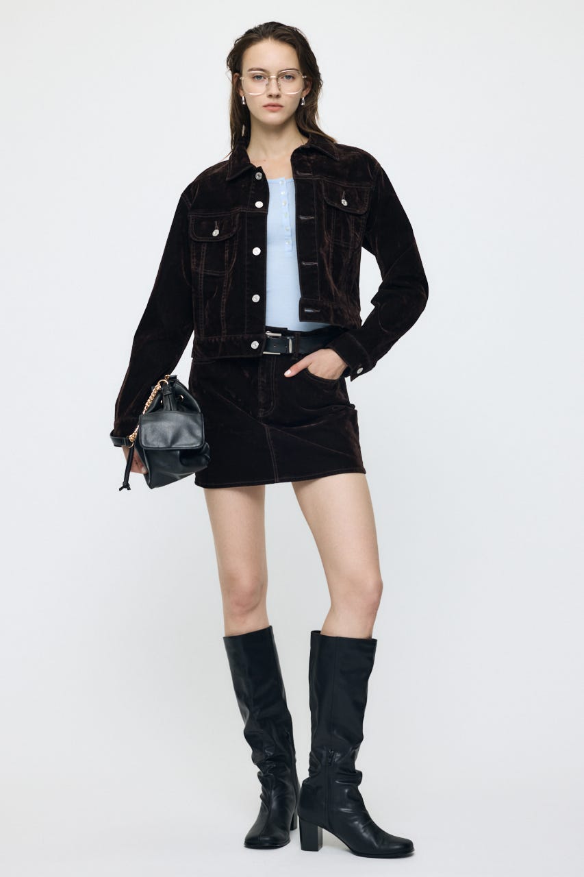 VELVET SHORT ジャケット BRN 2