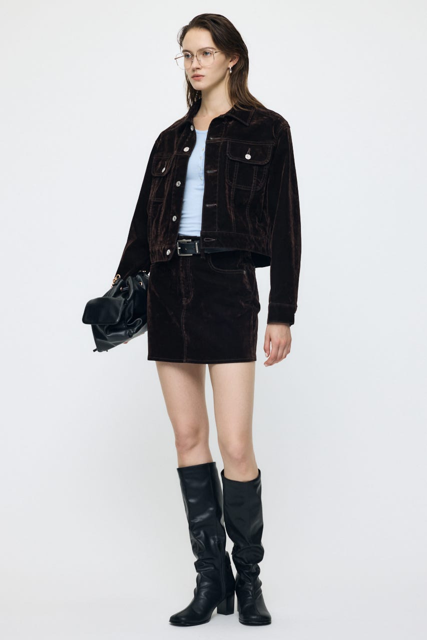 VELVET SHORT ジャケット BRN 2