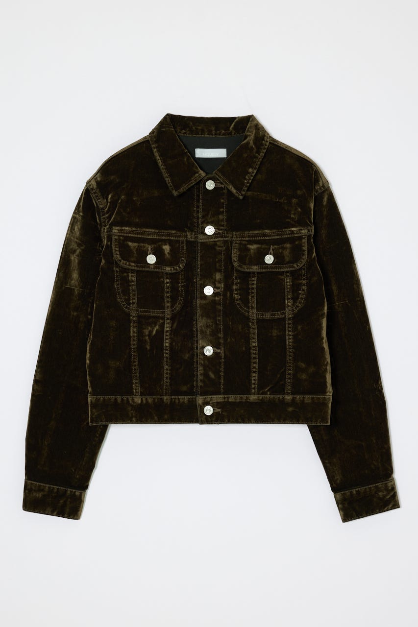 【EC・一部店舗限定カラー】VELVET SHORT ジャケット KHA 1