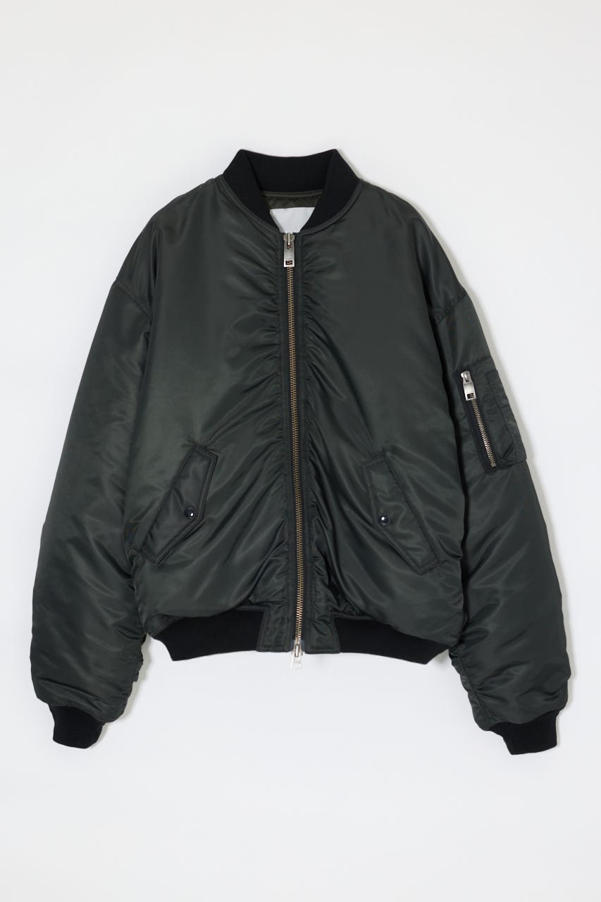 GATHER NYLON MA-1 L/BLK 2