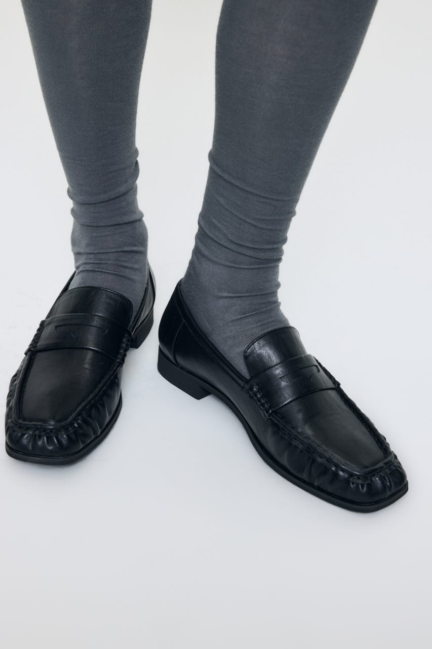 GATHER FLAT ローファー BLK L
