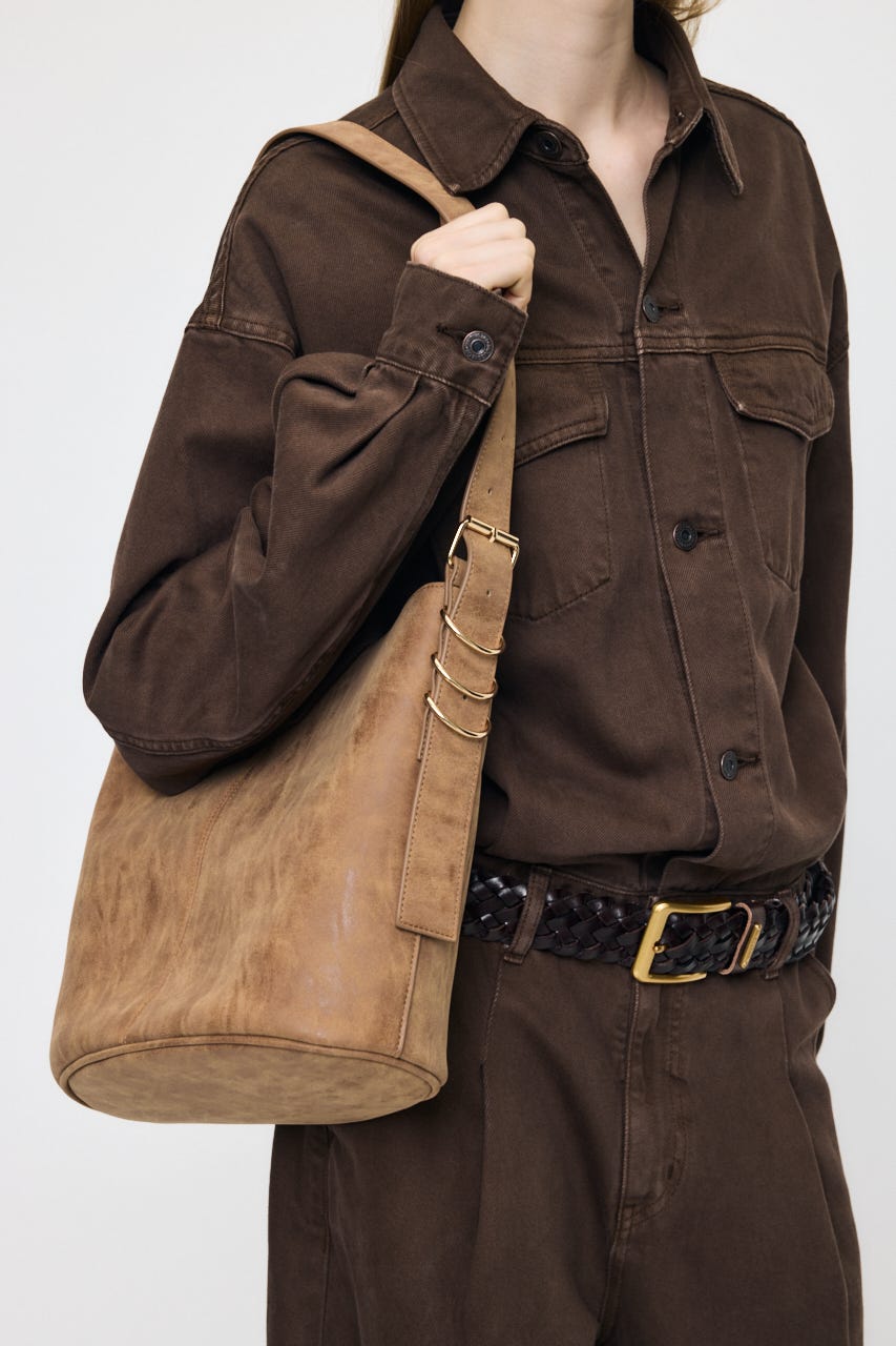 ONE HANDLE BUCKET バッグ BRN FREE