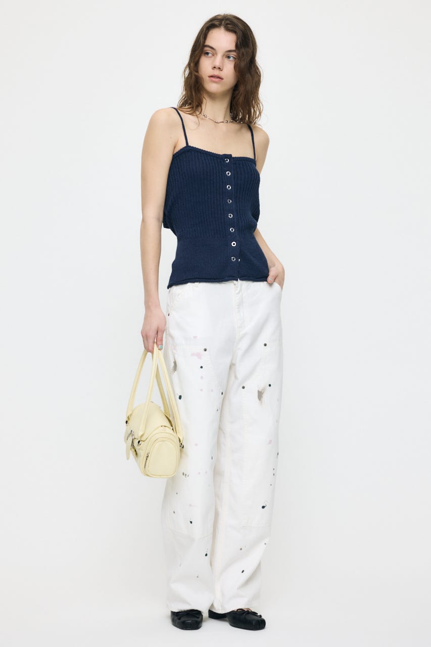 MOUSSY | FRONT BUTTON KNIT キャミ (キャミソール ) |SHEL'TTER WEBSTORE