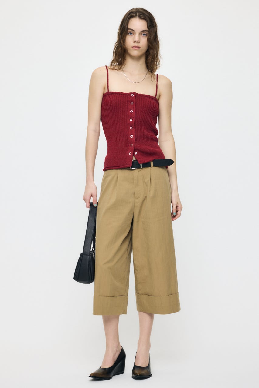 MOUSSY | FRONT BUTTON KNIT キャミ (キャミソール ) |SHEL'TTER WEBSTORE