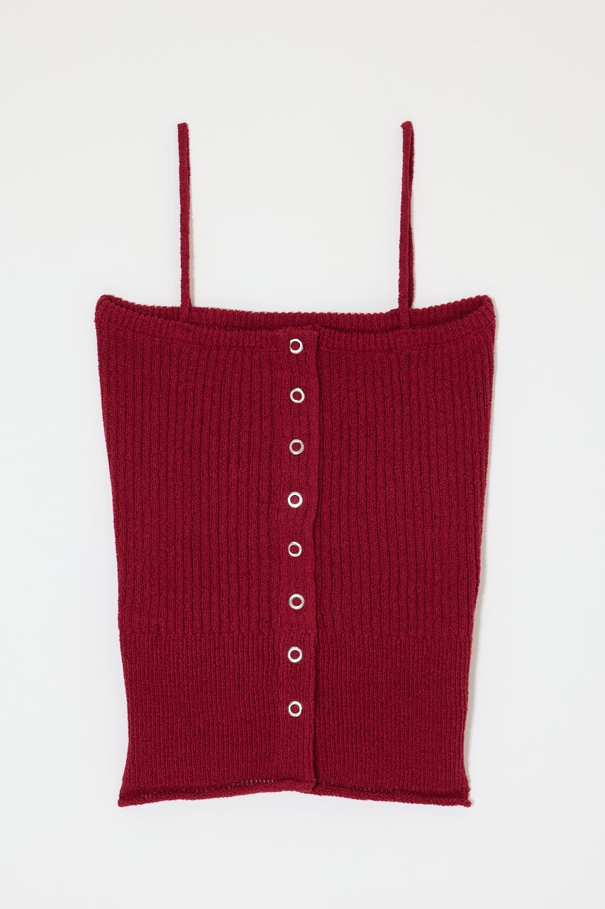 MOUSSY | FRONT BUTTON KNIT キャミ (キャミソール ) |SHEL'TTER WEBSTORE
