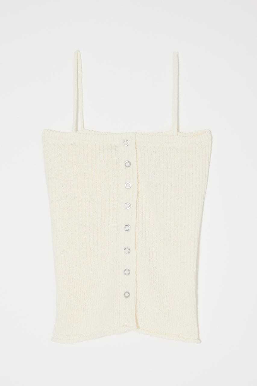 MOUSSY | FRONT BUTTON KNIT キャミ (キャミソール ) |SHEL'TTER WEBSTORE