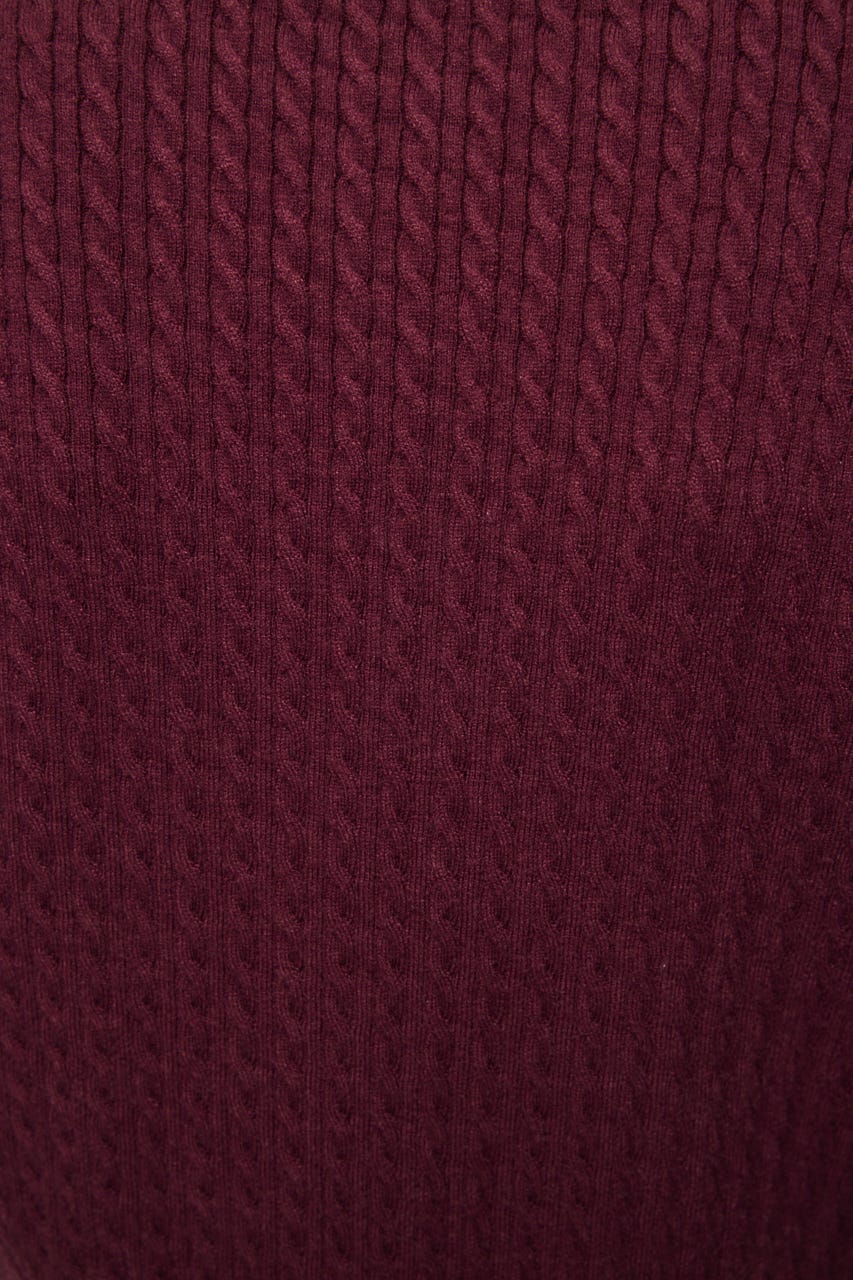BUTTON UP CABLE カーディガン BRD FREE