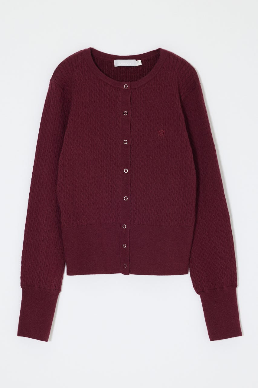 BUTTON UP CABLE カーディガン BRD FREE