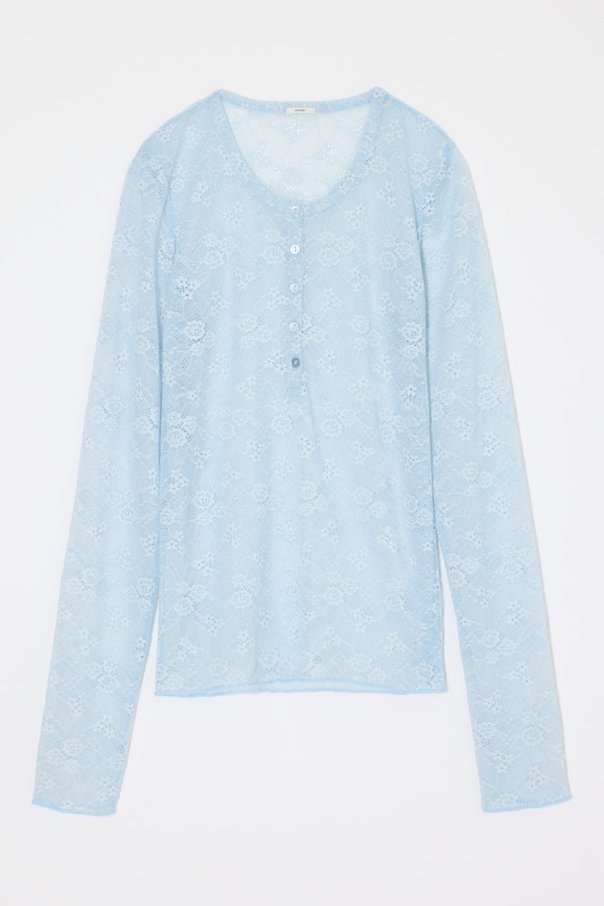 ES HENRY NECK レーストップス L/BLU 2