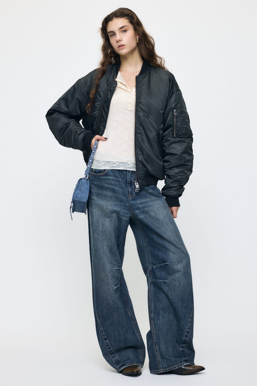 ES HENRY NECK レーストップス WHT 2