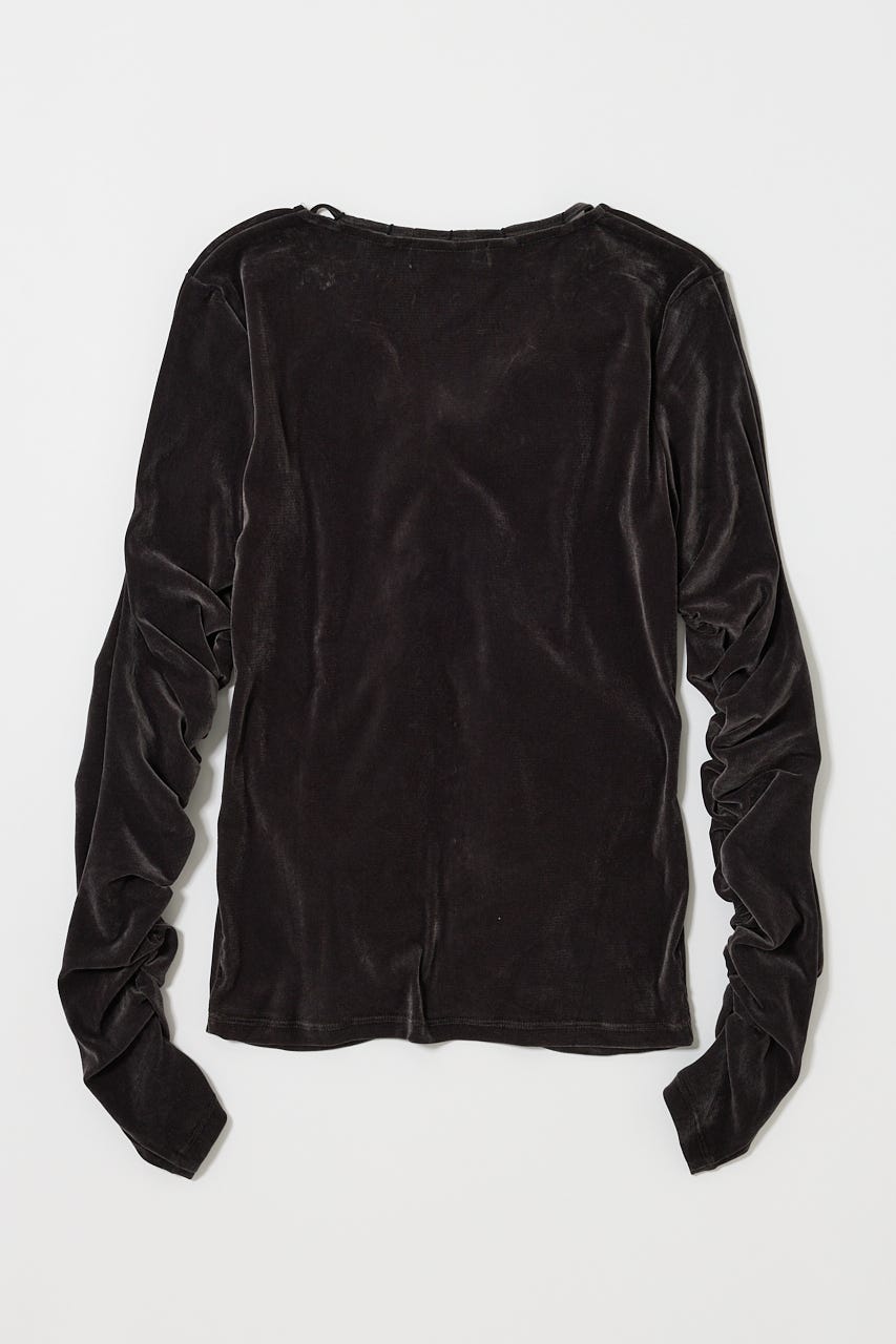 SHEER VELOUR カーディガン GRY FREE