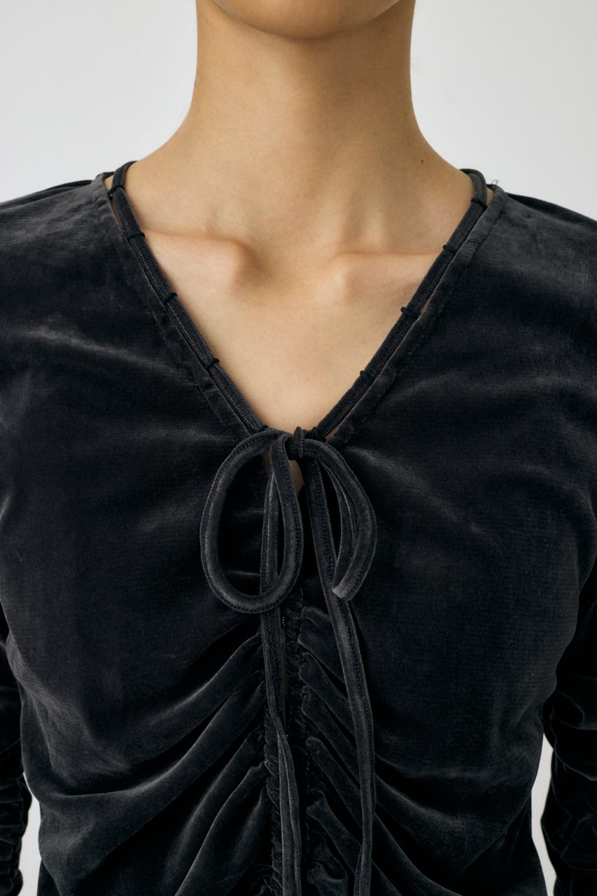 SHEER VELOUR カーディガン GRY FREE