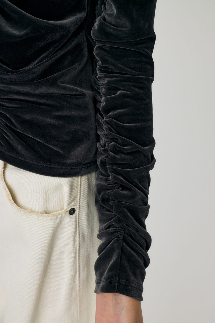 SHEER VELOUR カーディガン GRY FREE