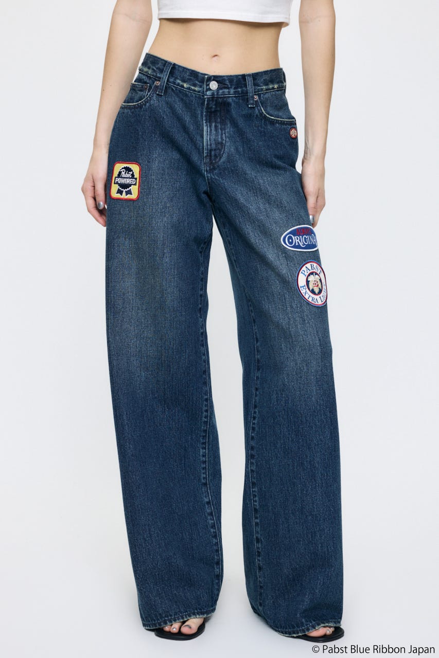 PABST PATCHED WIDE ストレート D/BLU 2