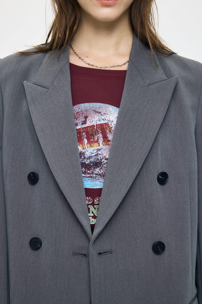 【AW予約アイテム】DOUBLE BREASTED ジャケット GRY 2