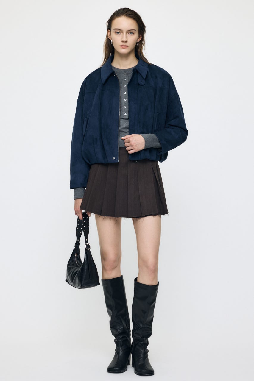 【AW予約アイテム】PLEATED WRAP スカート BRN 2