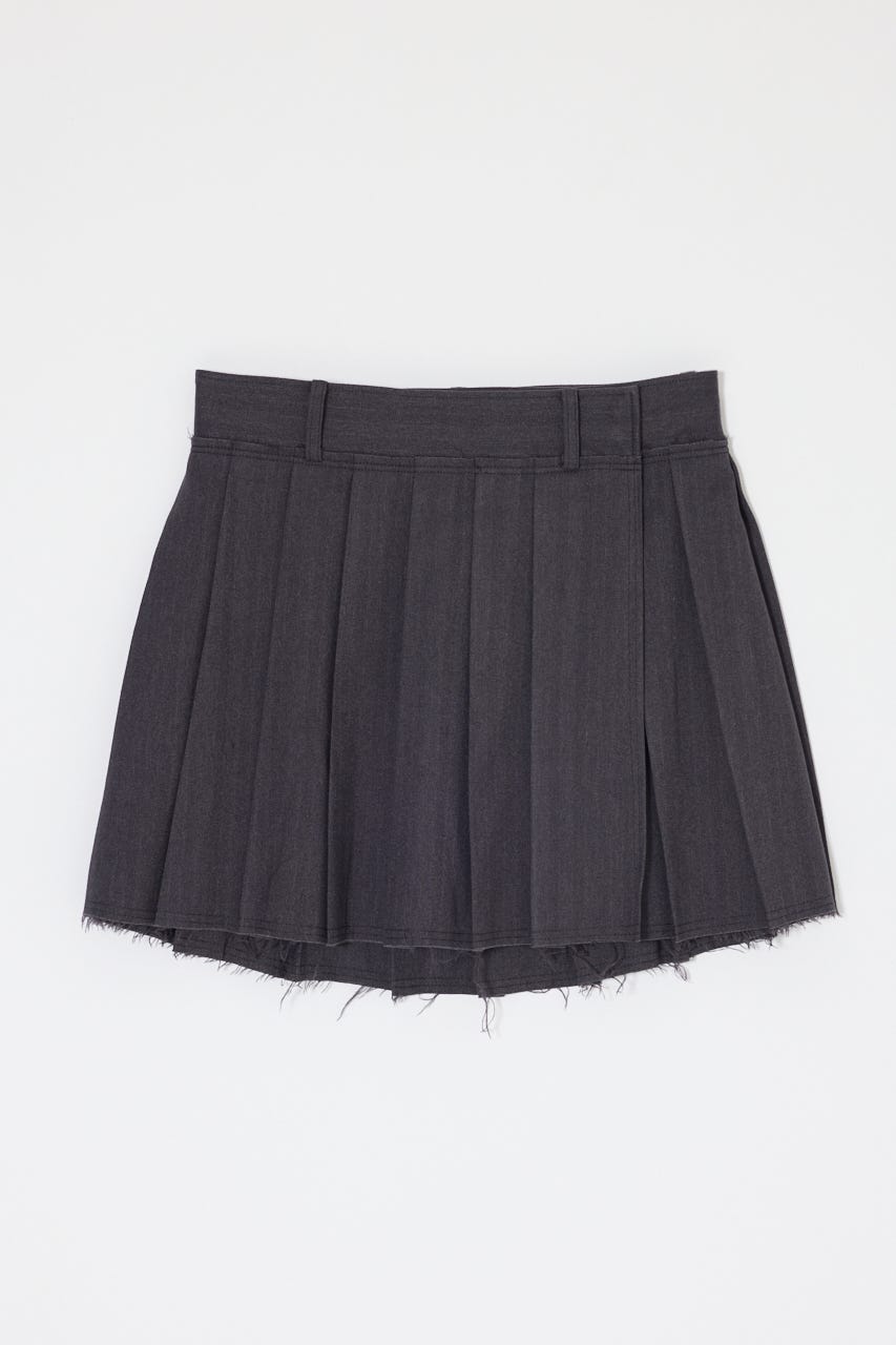PLEATED WRAP スカート T.GRY 2