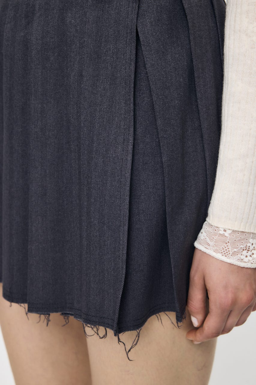 【AW予約アイテム】PLEATED WRAP スカート T.GRY 2