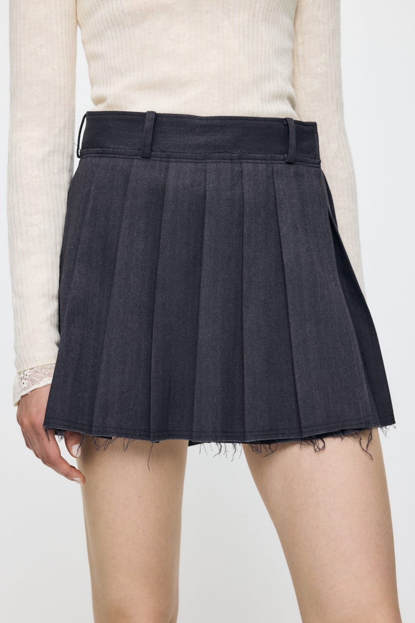 【AW予約アイテム】PLEATED WRAP スカート T.GRY 2