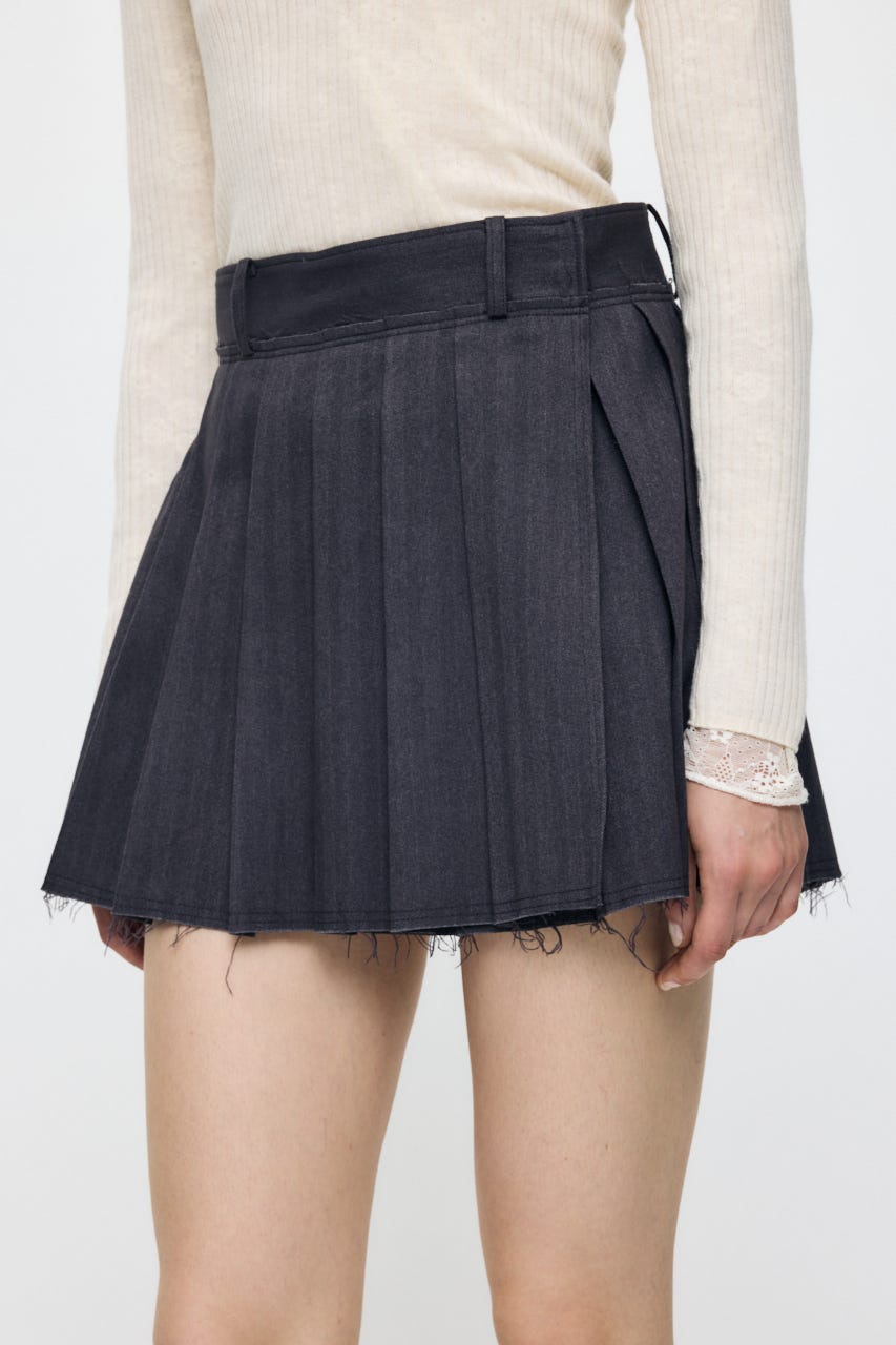 【AW予約アイテム】PLEATED WRAP スカート T.GRY 2