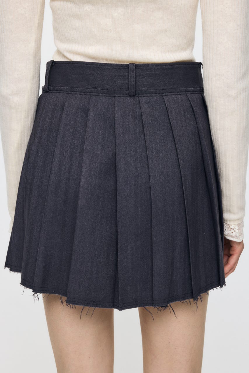【AW予約アイテム】PLEATED WRAP スカート T.GRY 2