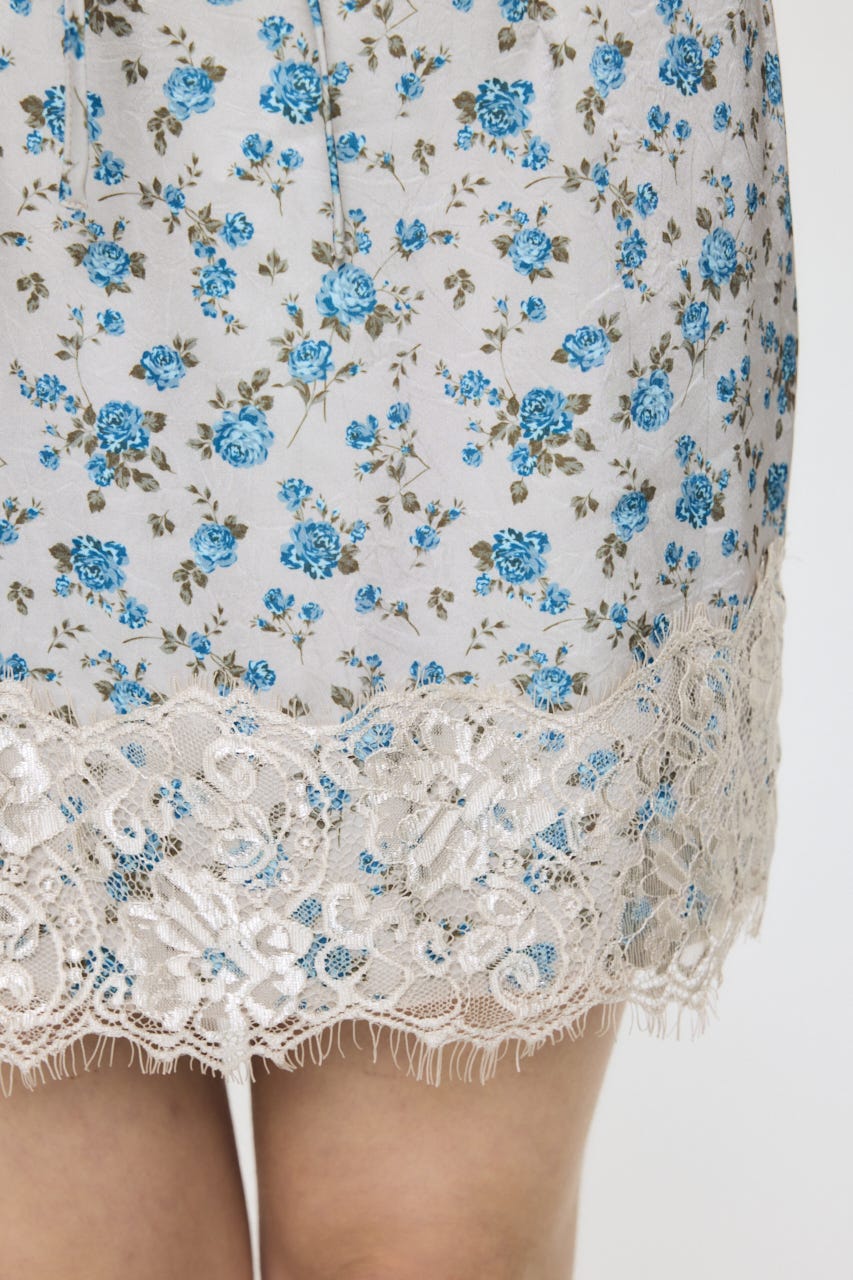 LACE MINI スカート 柄BEG 2
