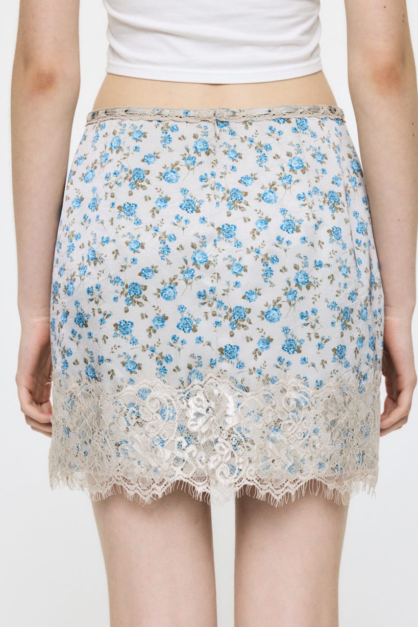 LACE MINI スカート 柄BEG 2