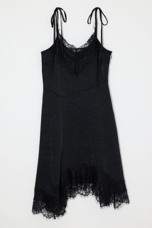 ASYMMETRY SATIN ドレス