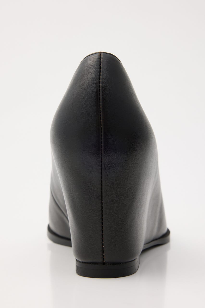 POINTED TOE WEDGE パンプス BLK L