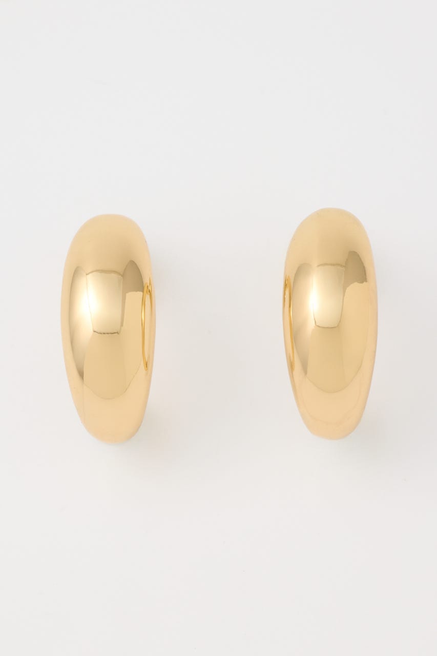 CHUNK HALF MOON イヤリング GLD FREE