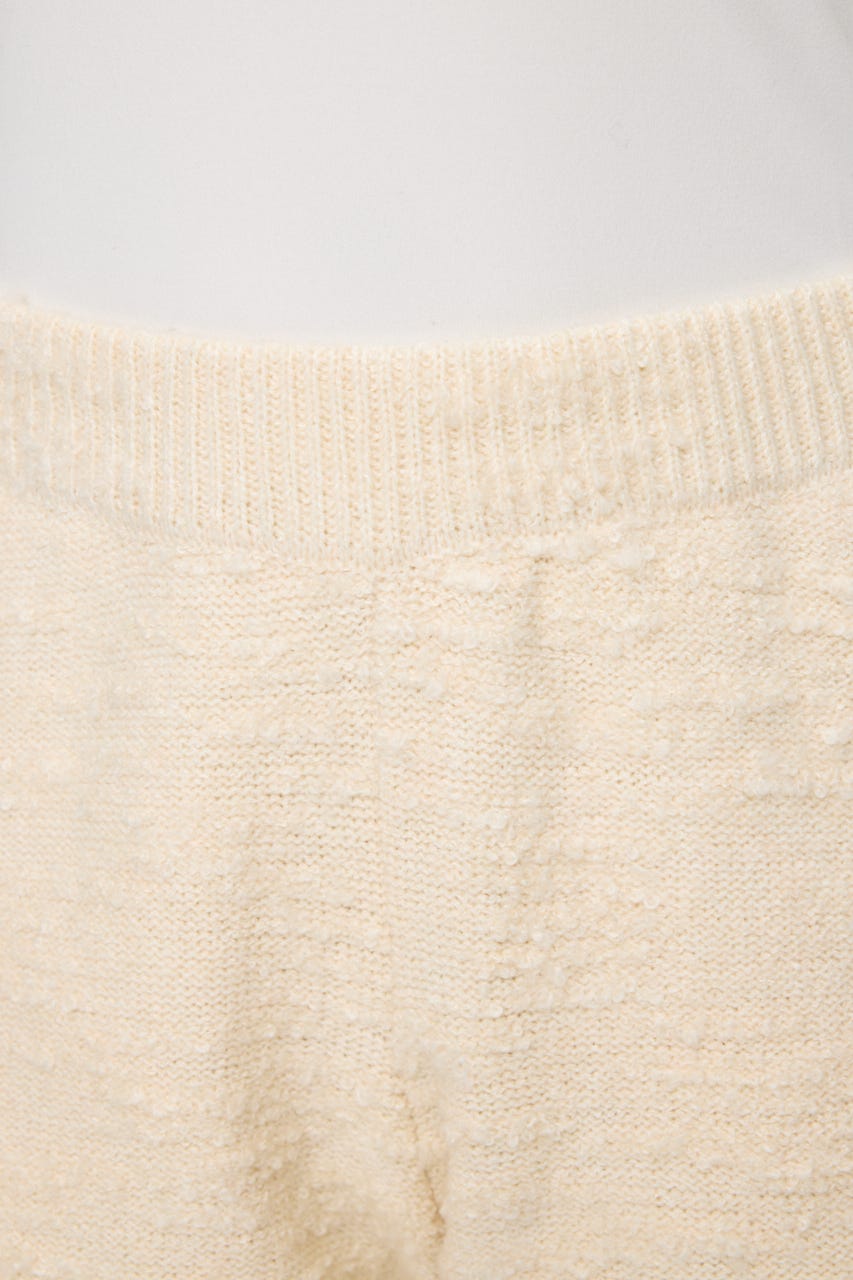 MIX TWEED KNIT ショーツ IVOY FREE
