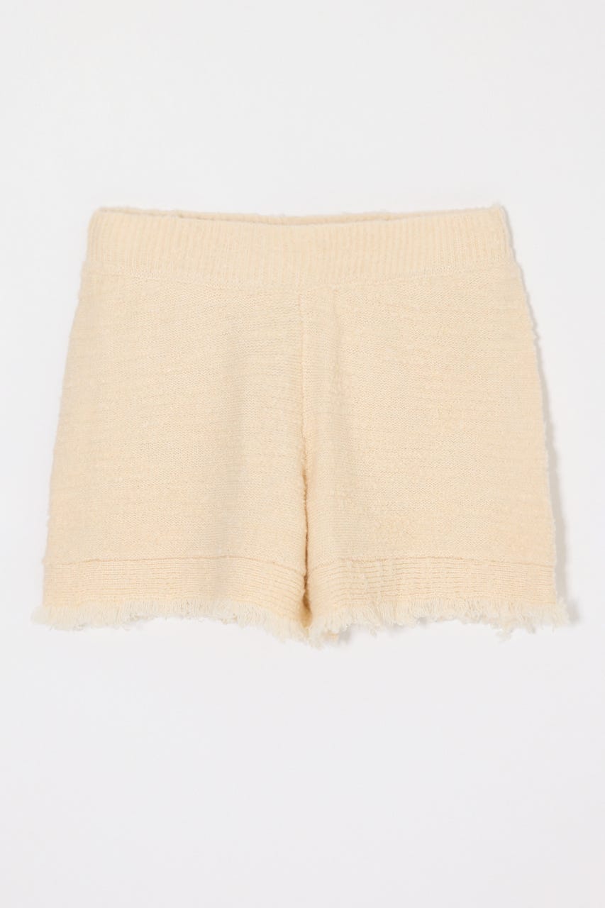 MIX TWEED KNIT ショーツ IVOY FREE