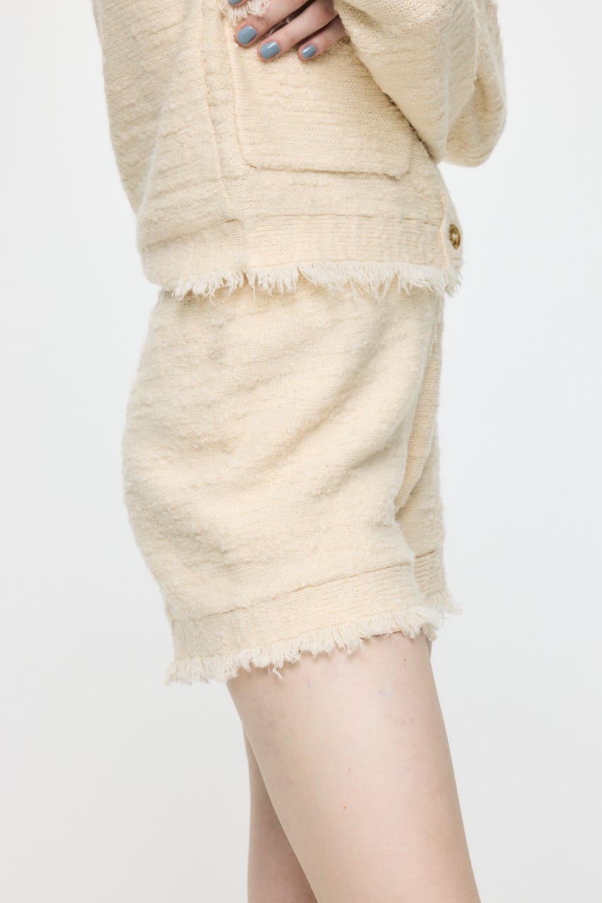 MIX TWEED KNIT ショーツ IVOY FREE