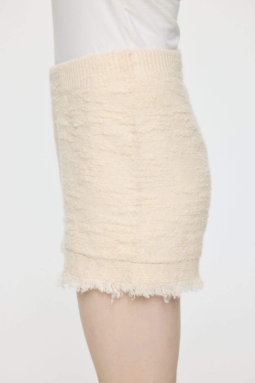 MIX TWEED KNIT ショーツ IVOY FREE