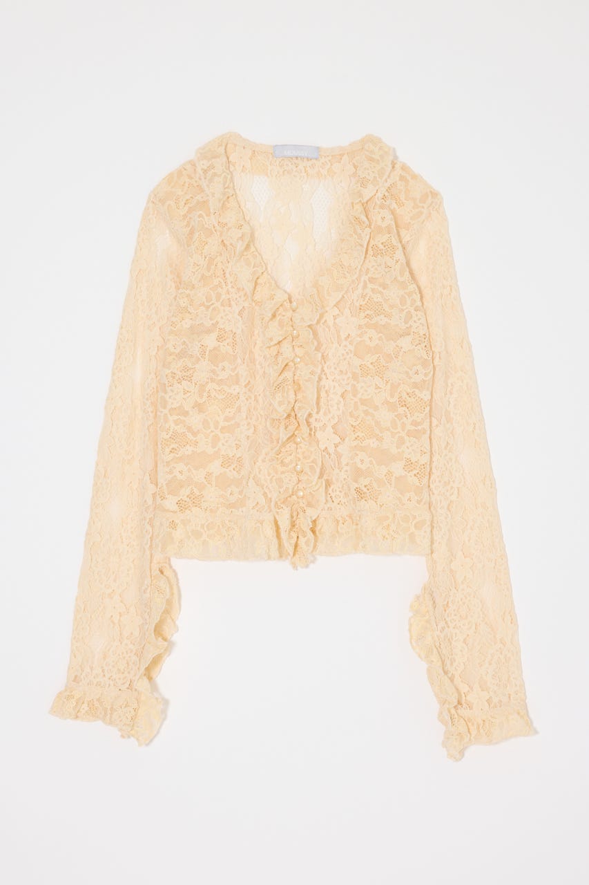 PATCH LACY RUFFLE トップス IVOY FREE
