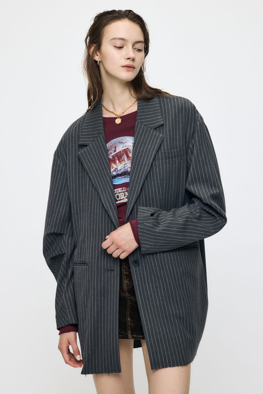 OVERSIZED ジャケット GRY FREE