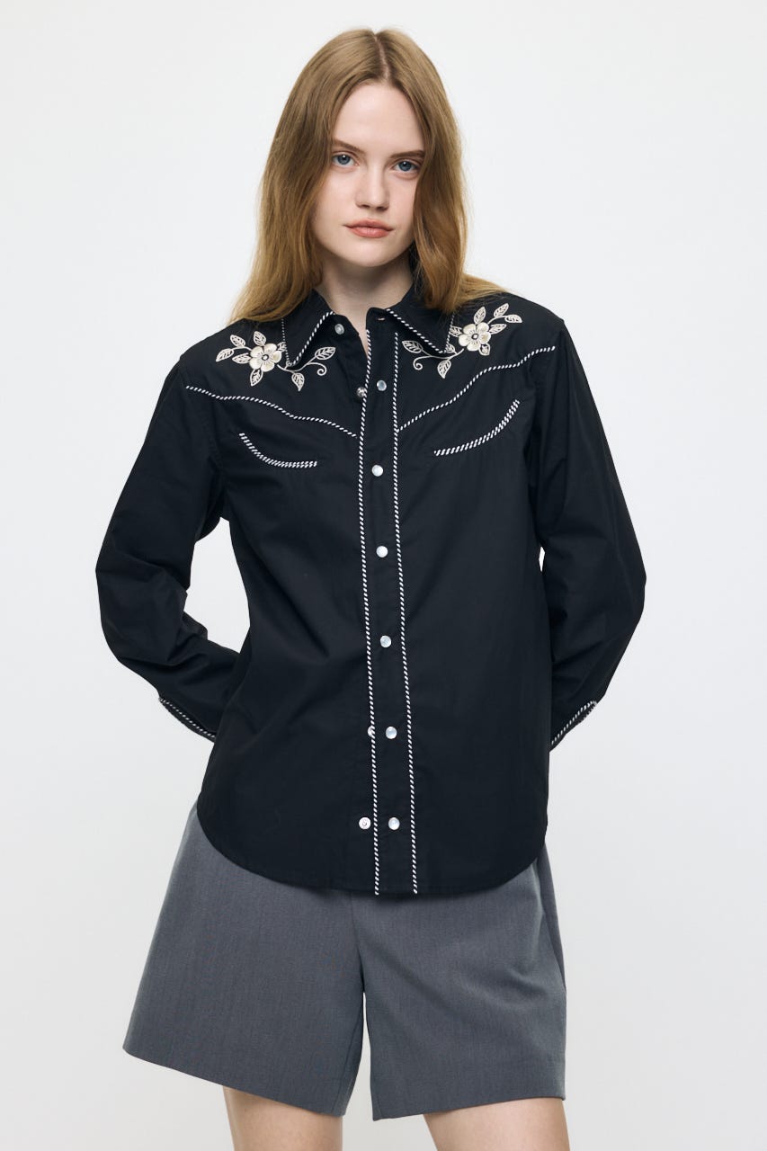 WESTERN シャツ BLK FREE