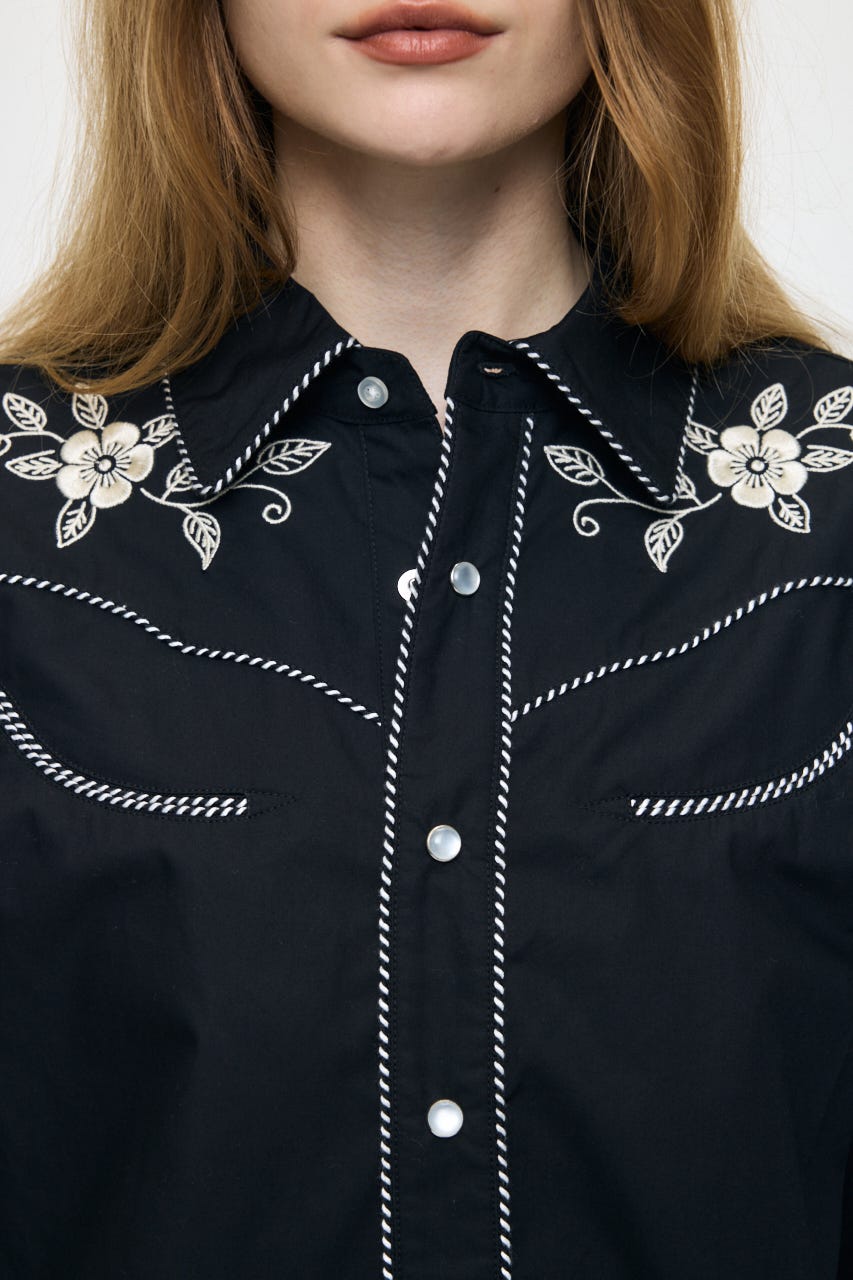 WESTERN シャツ BLK FREE