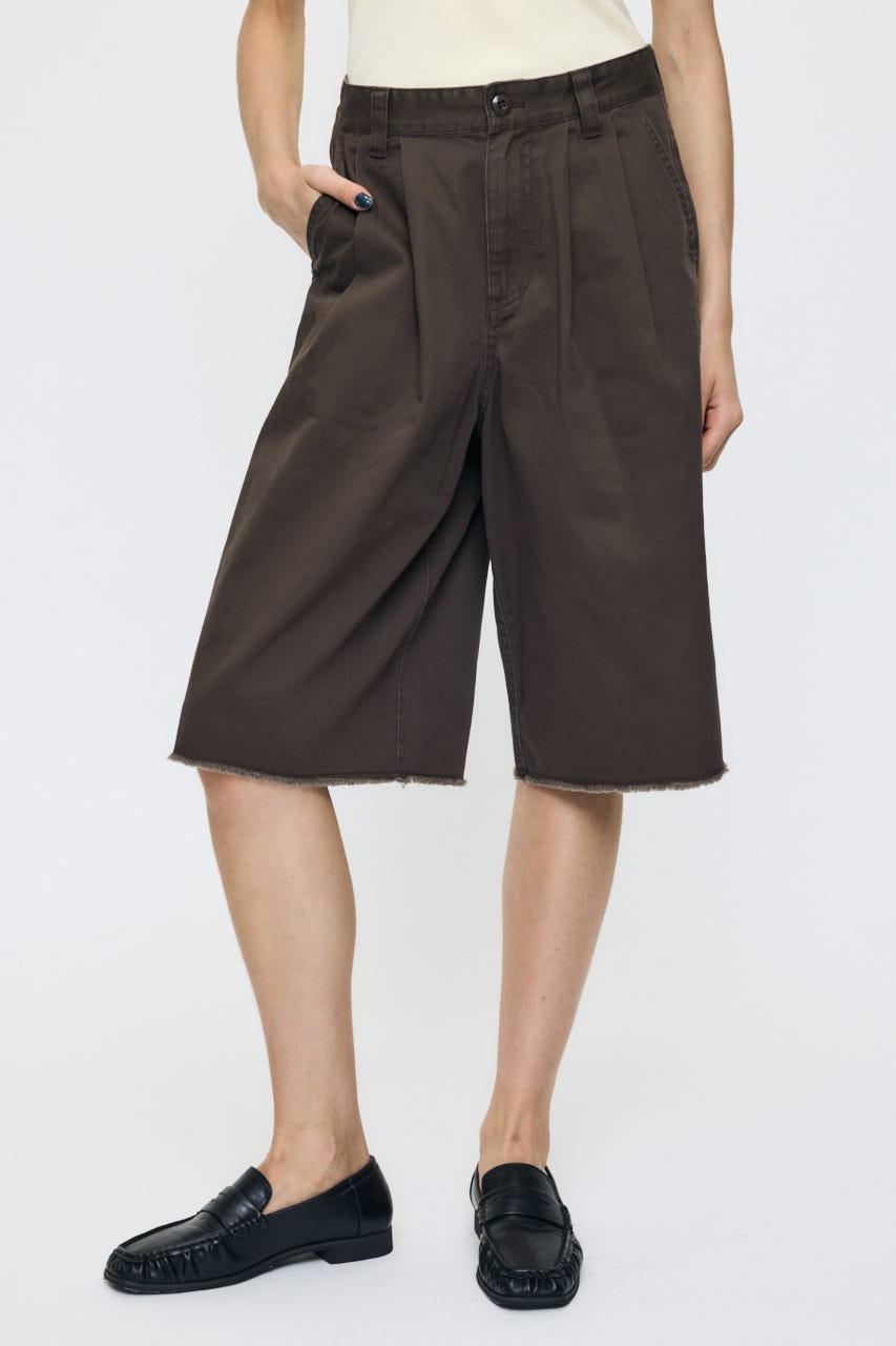 MILITARY WIDE CROPPED パンツ BRN 1
