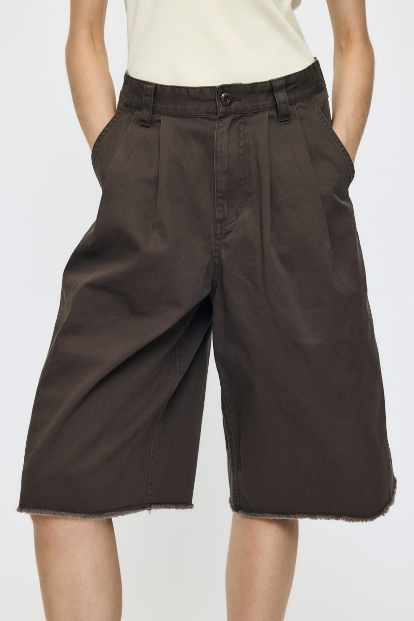 MILITARY WIDE CROPPED パンツ BRN 1