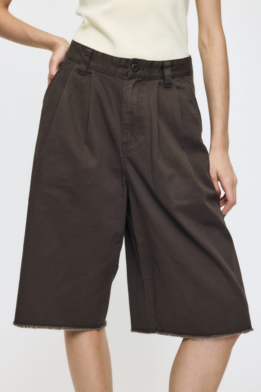 MILITARY WIDE CROPPED パンツ BRN 1